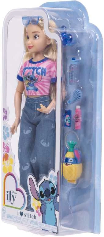 Jakks Pacific „Disney ILY 4ever“ mados lėlė su Stitch tema ir aksesuarų rinkiniu, 30 cm
