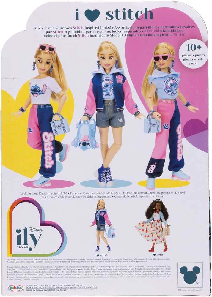 Jakks Pacific „Disney ILY 4ever“ mados lėlė su Stitch tema ir aksesuarų rinkiniu, 30 cm