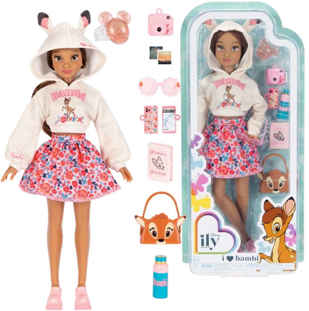 Jakks Pacific Disney ILY 4ever mados lėlė su Bembio motyvu ir aksesuarų rinkiniu 30 cm