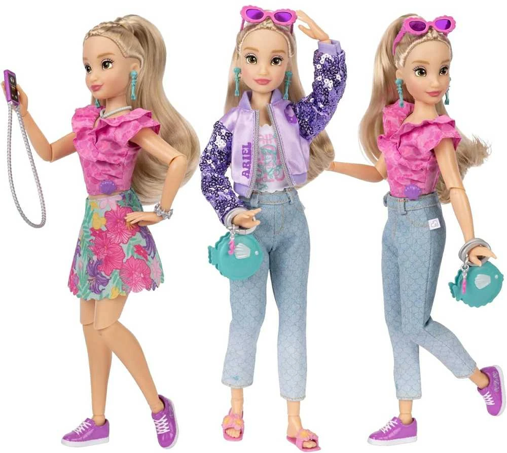 Jakks Pacific „Disney ILY 4ever“ madingas lėlės rinkinys su Arielės undinėlės motyvu ir aksesuarais, 30 cm