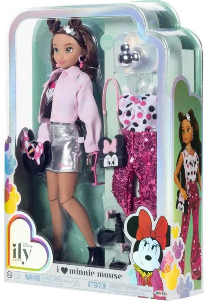 Disney ILY 4ever madingų lėlių rinkinys su Minnie Mouse motyvu ir aksesuarais, 30 cm