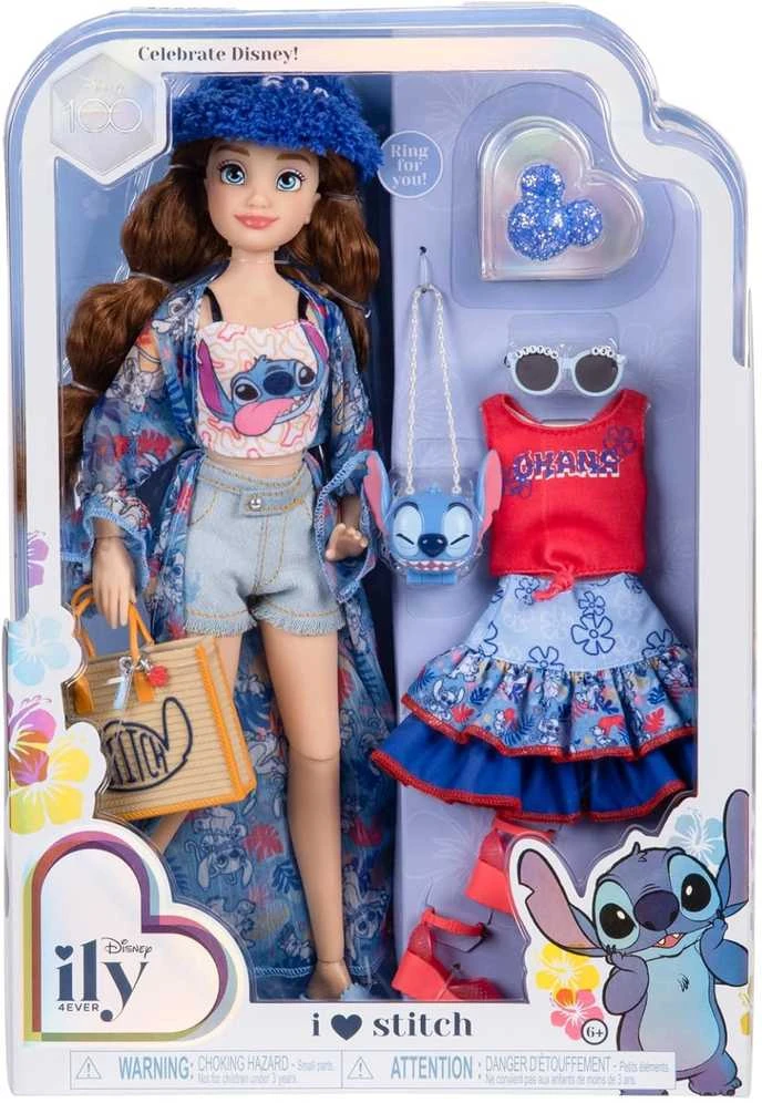 Jakks Pacific „Disney ILY 4ever“ mados lėlė su Stitch tema ir aksesuarų rinkiniu, 30 cm