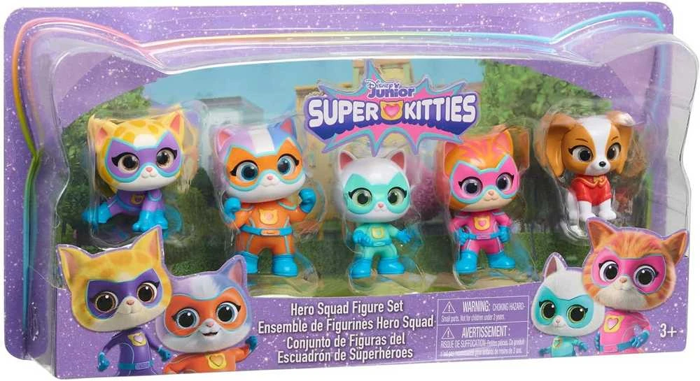Usorteret Disney Junior Superkoty Super Kitties komplektas 5 figurek Ekipa kotki