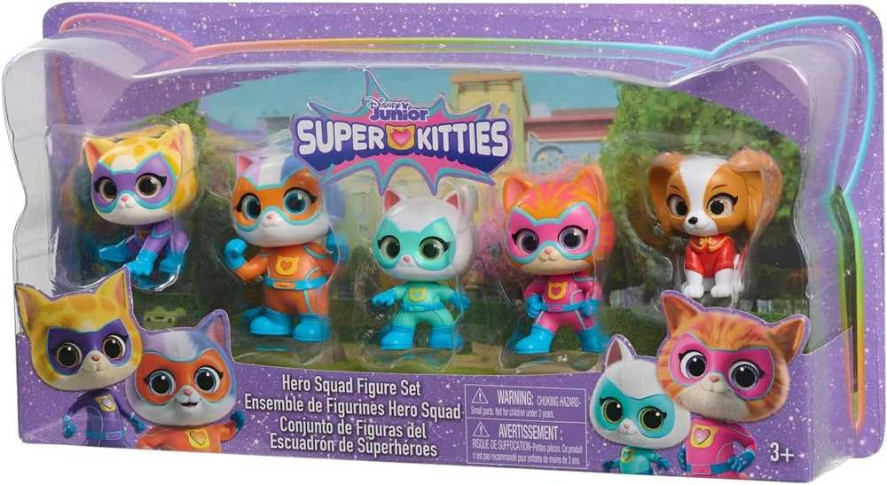 Usorteret Disney Junior Superkoty Super Kitties komplektas 5 figurek Ekipa kotki