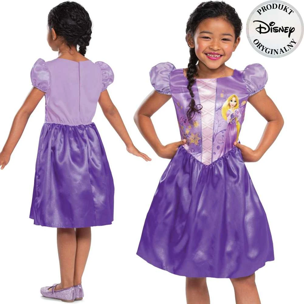 GoDan Disney karnavalinis kostiumas mergaitėms Rapunzelės kostiumas 109-123 cm (5-6 metų)