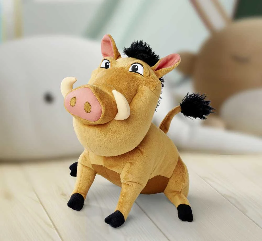 Mattel „Disney“ pliušinis žaislas „Liūtas karalius“, 30 l – Pumbaa, 25 cm