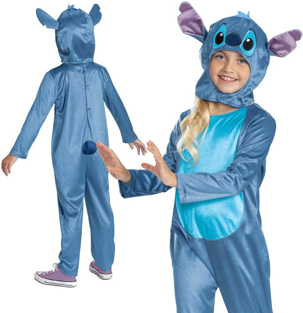 Disguise „Disney Lilo&Stitch“ karnavalinis kostiumas „Stitch“ kostiumas, puošni suknelė 127–136 cm (7–8 metai) „Kigurumi“