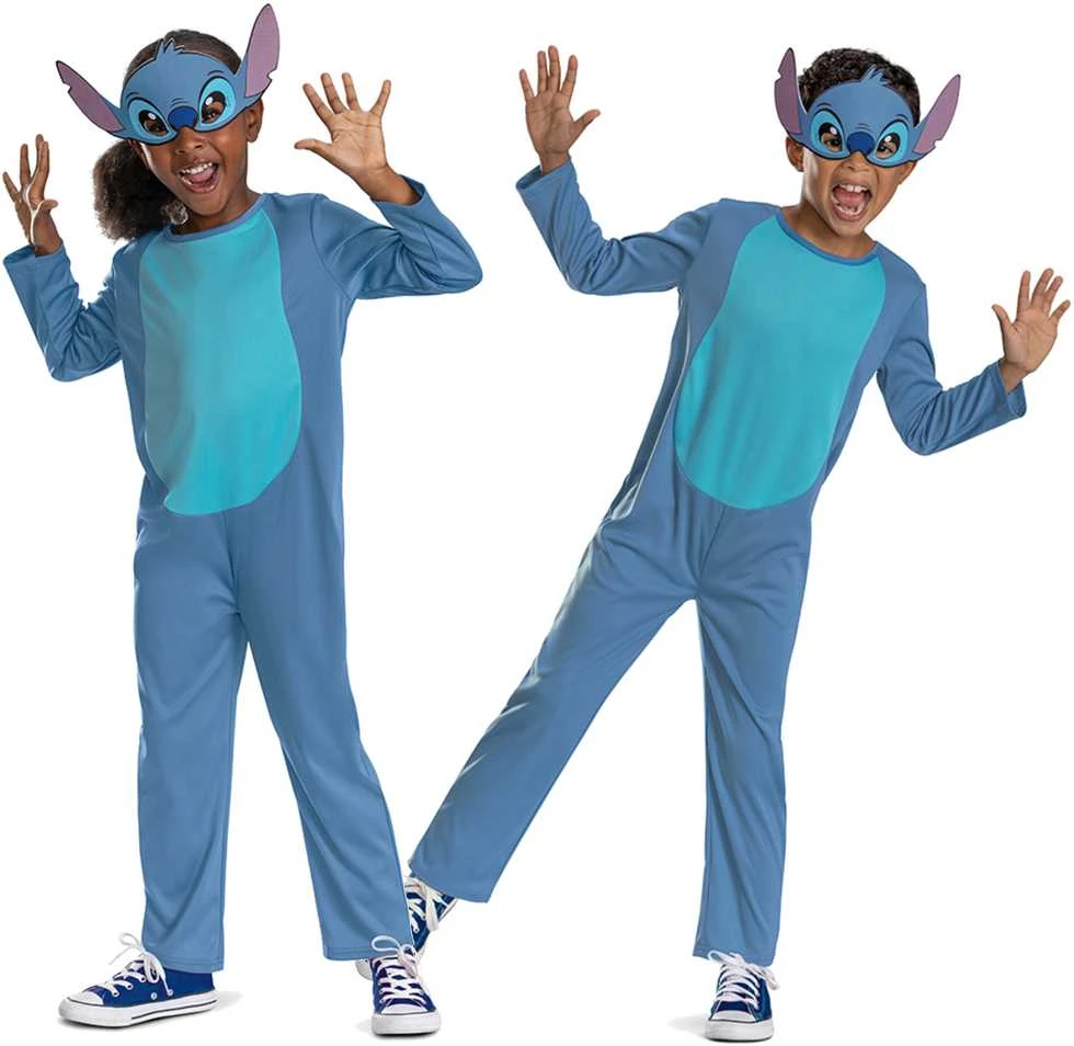Bigbuy Carnival Disney Lilo ir Stitch karnavalinis kostiumas Stitch kostiumas ir kaukė 127 - 136 cm (7-8 metų)