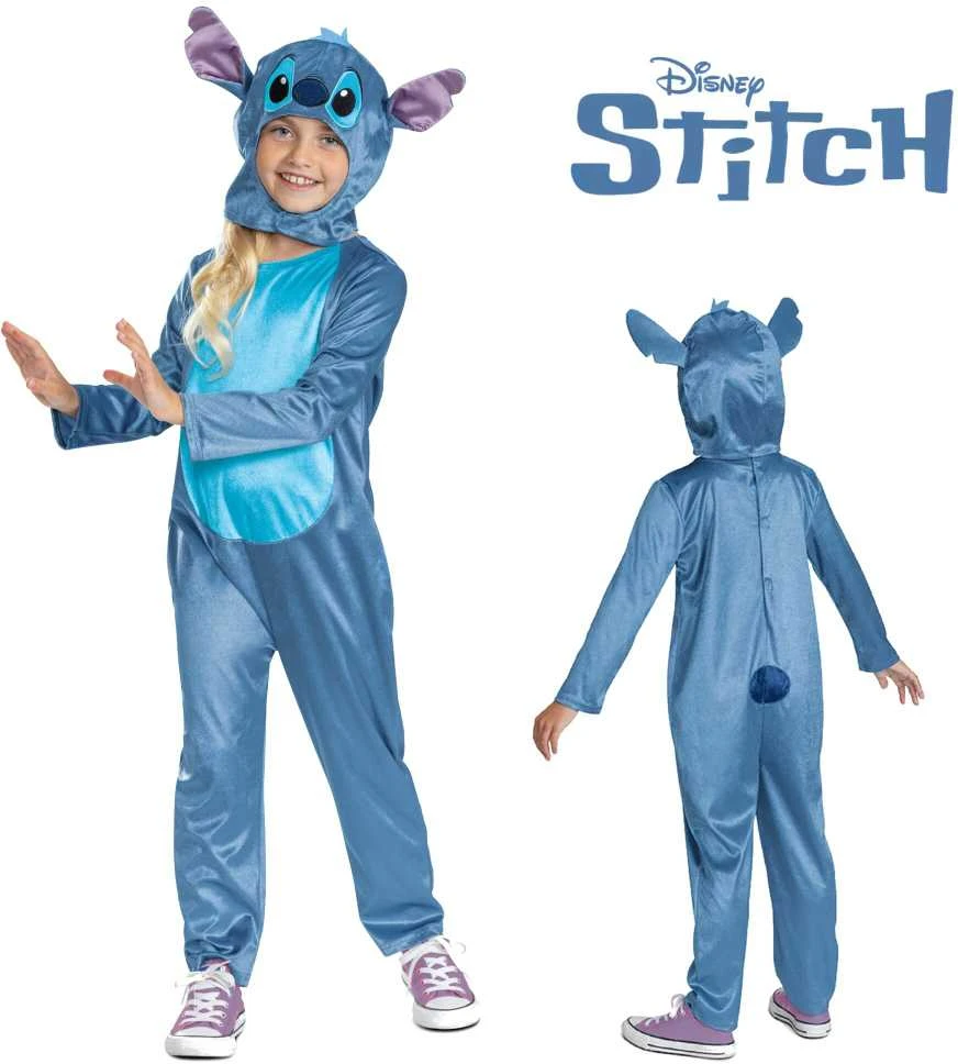 Disguise „Disney Lilo&Stitch“ karnavalinis kostiumas „Stitch“ kostiumas, puošni suknelė 127–136 cm (7–8 metai) „Kigurumi“