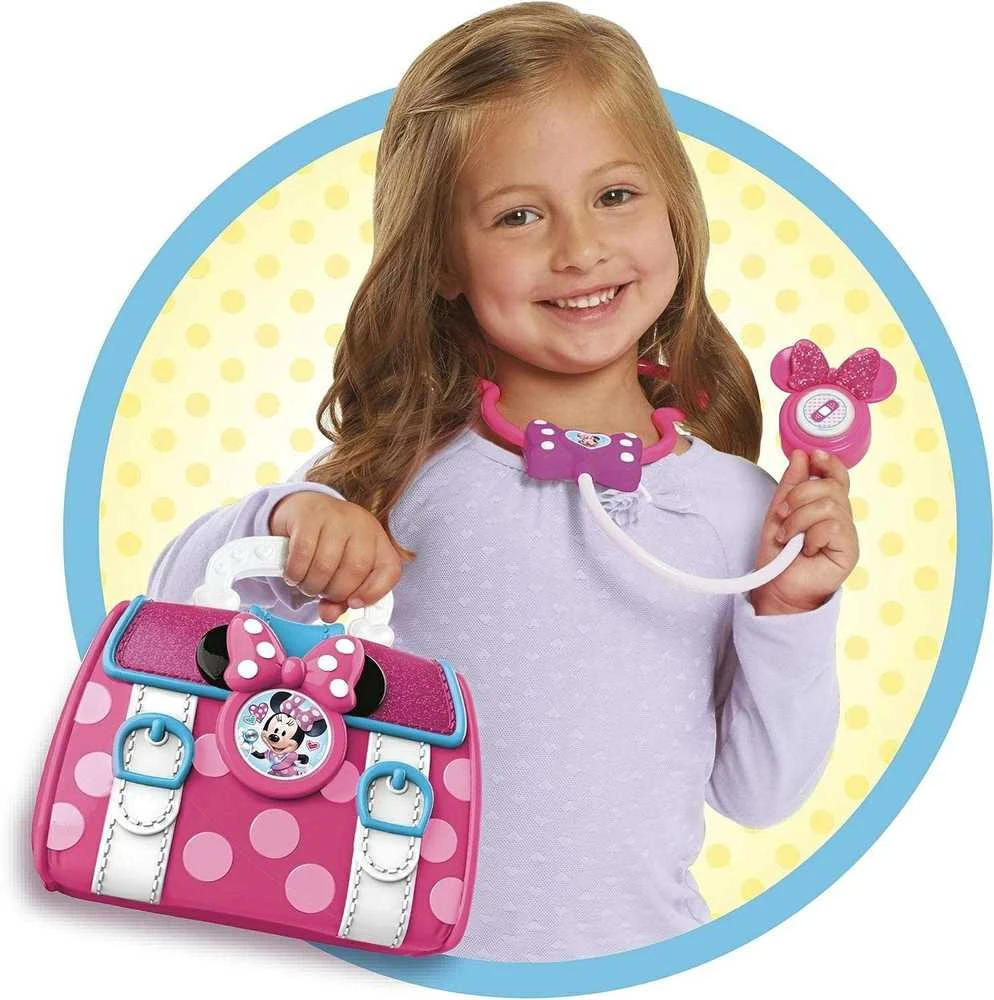 justplay Disney Minnie Mouse didelis medicinos rinkinys gydytojo pirmosios pagalbos vaistinėlė 8 dienos šviesos/garso