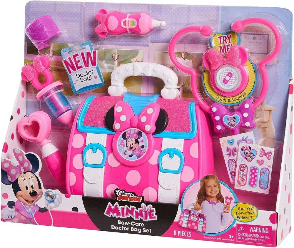 justplay Disney Minnie Mouse didelis medicinos rinkinys gydytojo pirmosios pagalbos vaistinėlė 8 dienos šviesos/garso