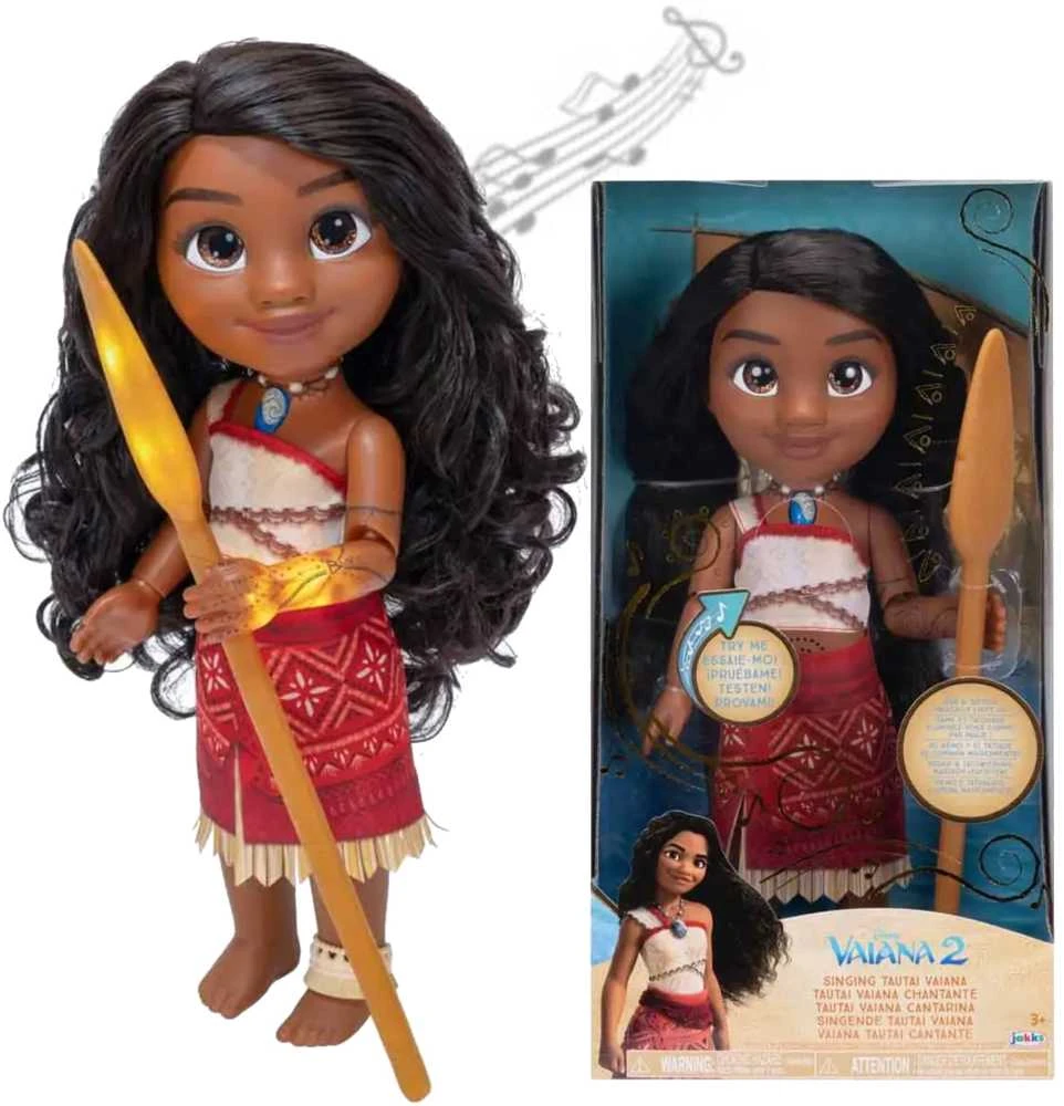 Jakks Pacific Disney Princess Disney Princesės lėlė Moana Dainuojanti princesė su tatuiruote ir irklu 35 cm