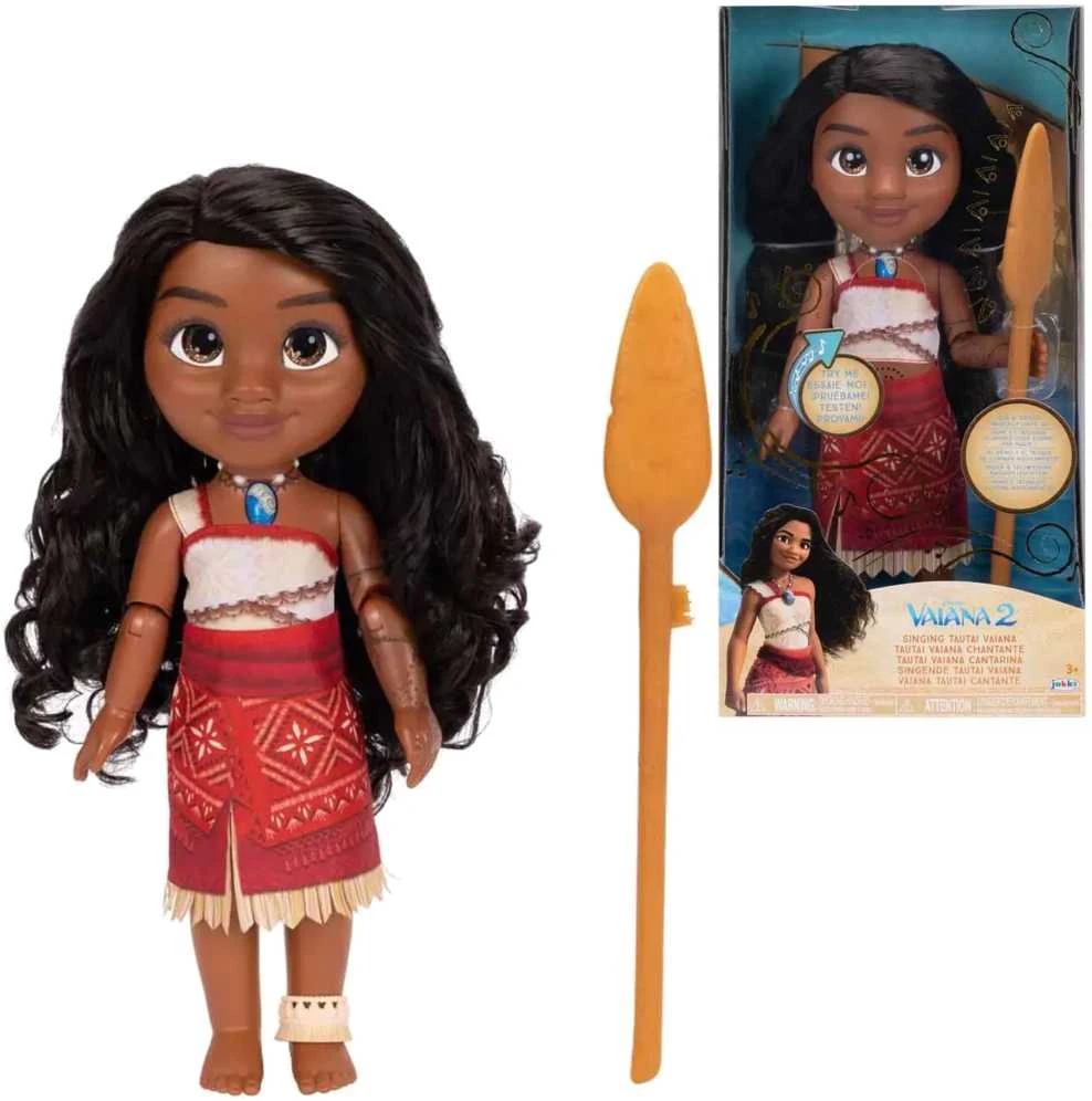 Jakks Pacific Disney Princess Disney Princesės lėlė Moana Dainuojanti princesė su tatuiruote ir irklu 35 cm
