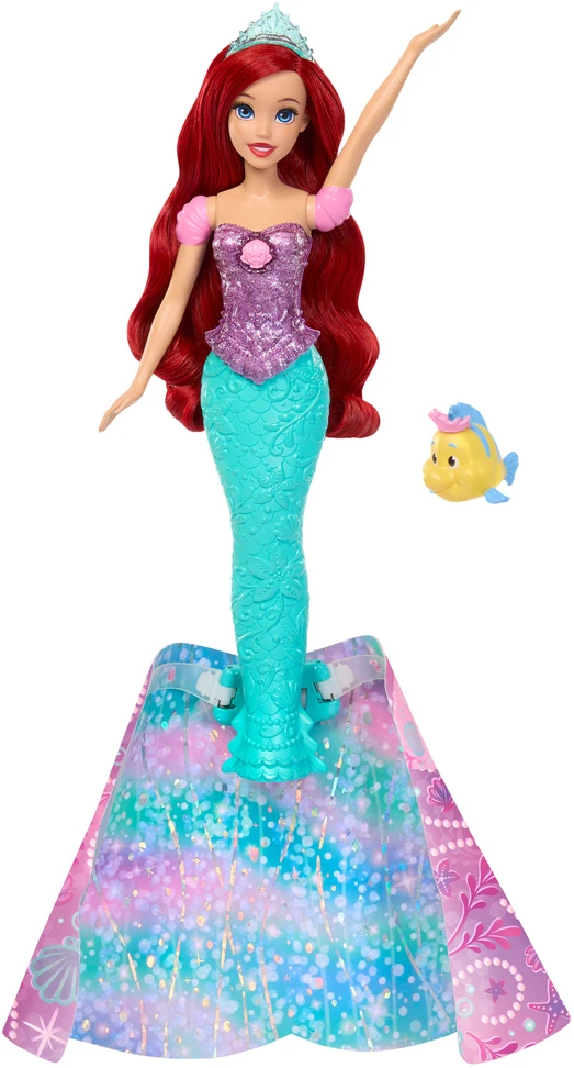 Mattel DISNEY PRINCESS lėlė Arielė su transformacijos funkcija (JLK19)