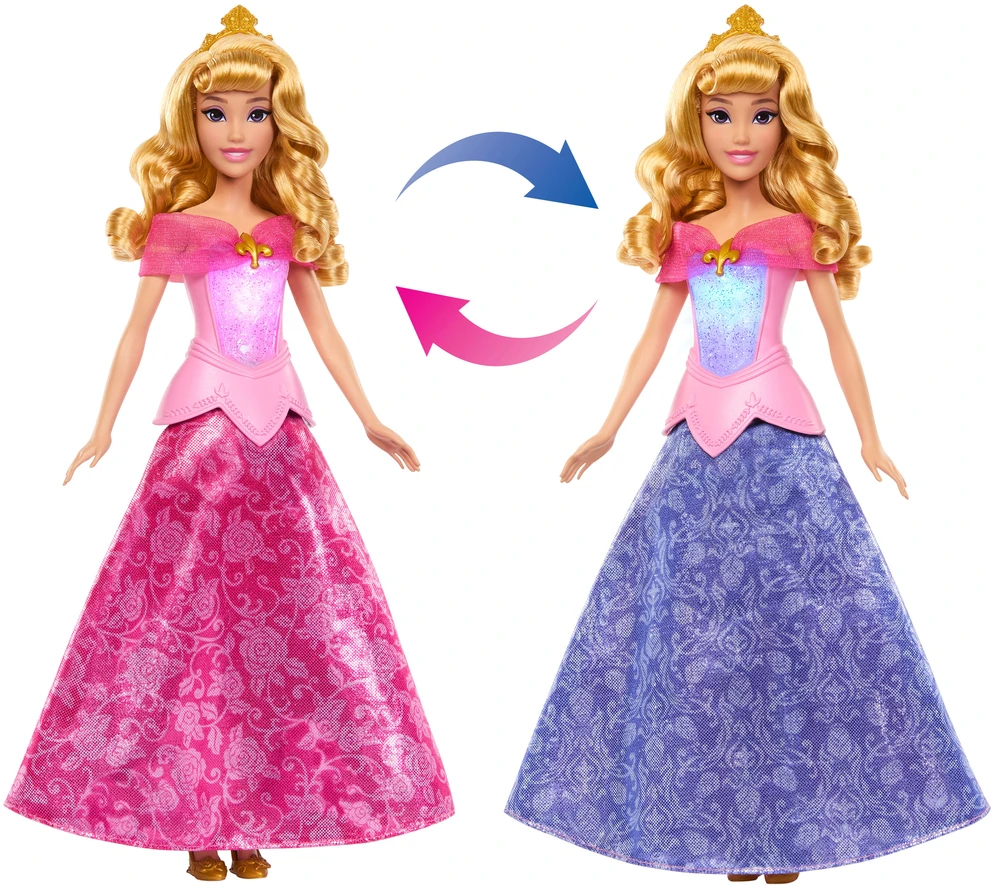 Mattel DISNEY PRINCESS lėlė Aurora su spalvos keitimo funkcija (JLK24)