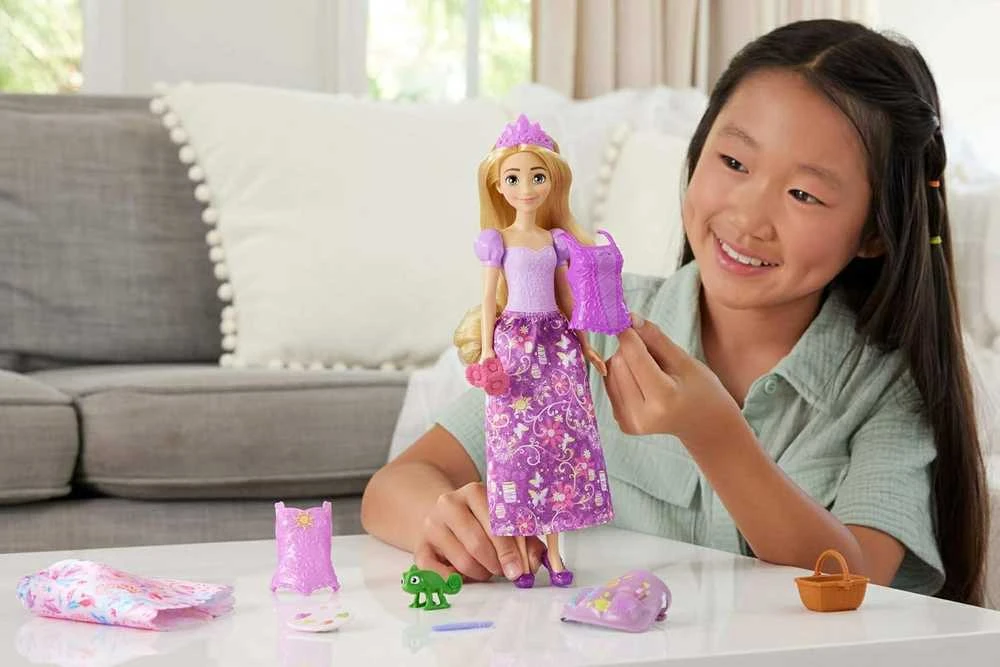Mattel Lėlė Disney princesė Roszpunka 2in1 su aksesuarais