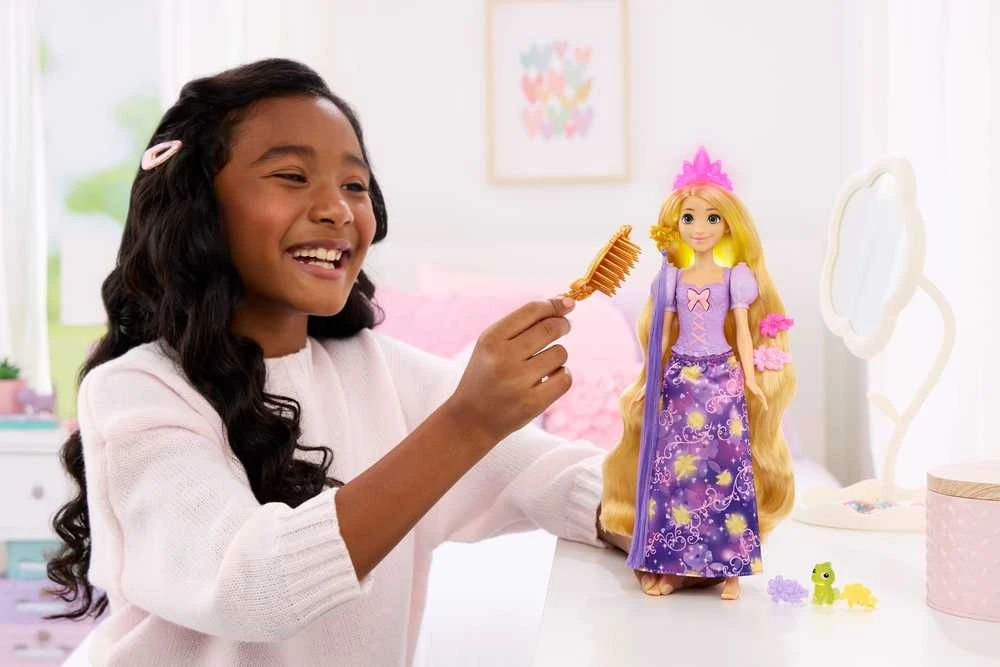 Mattel DISNEY PRINCESS RUPUNZEL interaktyvi lėlė Auksaplaukė (JHL46)