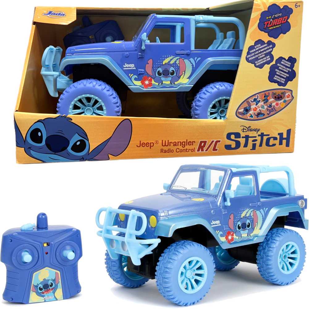 SIMBA „Disney Stitch“ nuotoliniu būdu valdoma „Jeep Wrangler“ RC transporto priemonė