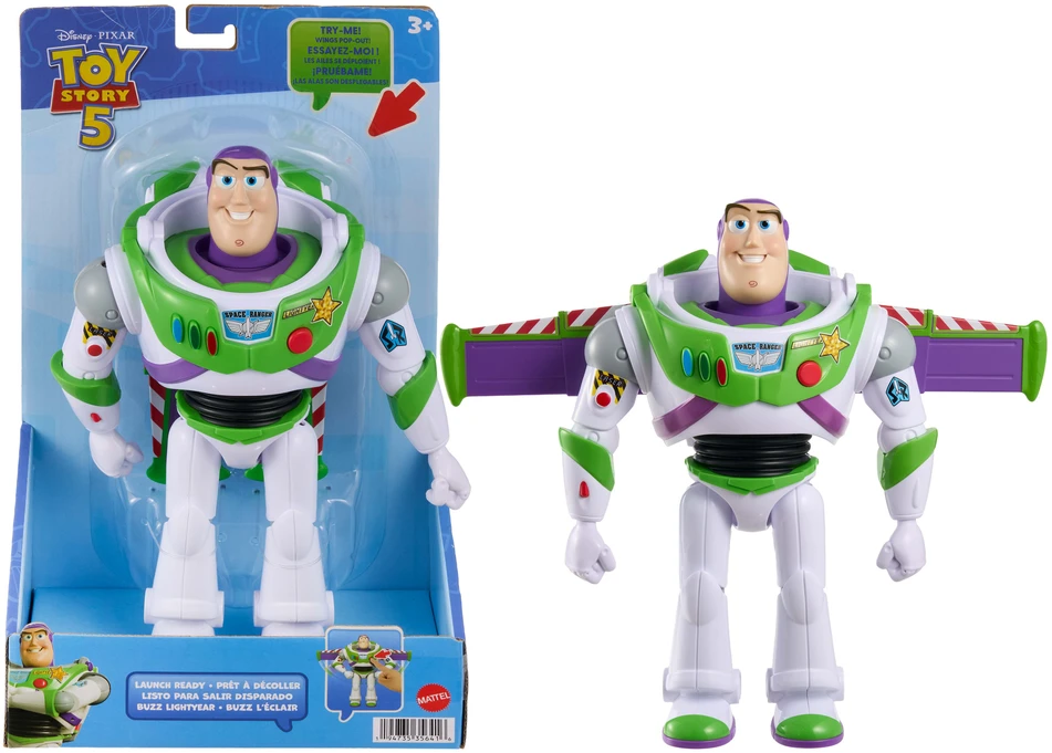 Toy Story Žaislų istorija - firminis iššokantis sparnelis Buzz 30cm (JKV39)