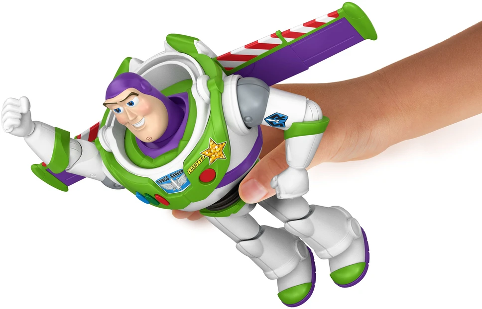Toy Story Žaislų istorija - firminis iššokantis sparnelis Buzz 30cm (JKV39)