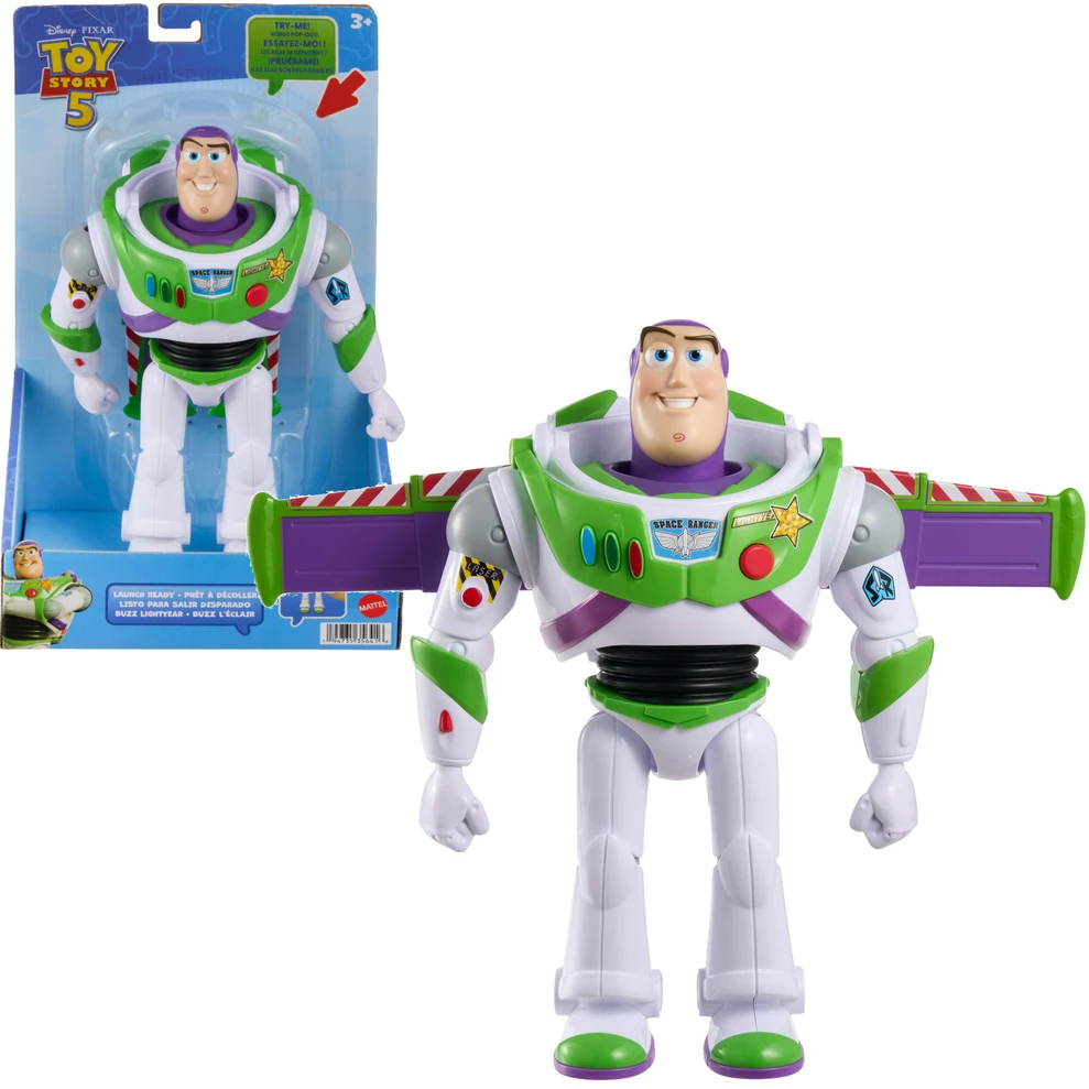 Toy Story Žaislų istorija - firminis iššokantis sparnelis Buzz 30cm (JKV39)