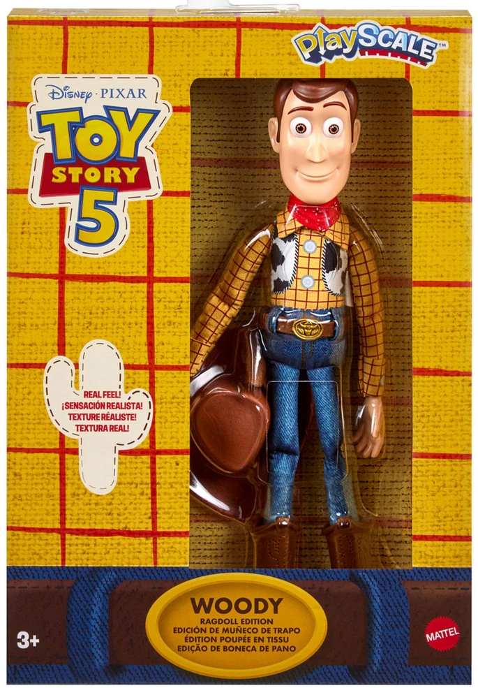 Mattel Disney Toy Story 5 figurka szmacianka Chudy Woody 23,5 cm