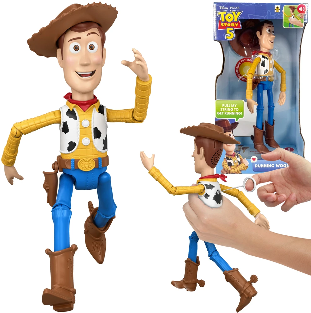 Mattel TOY STORY filmo interaktyvi bėganti figūrėlė Woody (didelė) (JKL95)