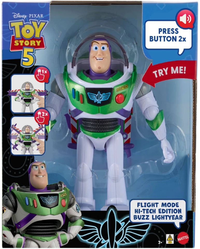 Mattel „Disney Toy Story 5“ interaktyvi figūrėlė Bazas Lightyear Bazas Lightyear 27 cm EN