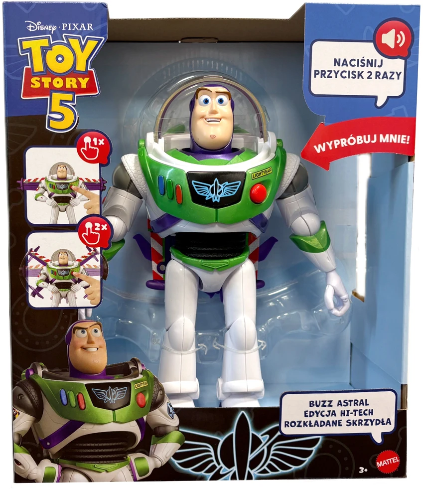 Mattel DISNEY TS5 Buzz Lightyear išskleidžiami sparnai JNP88 /2