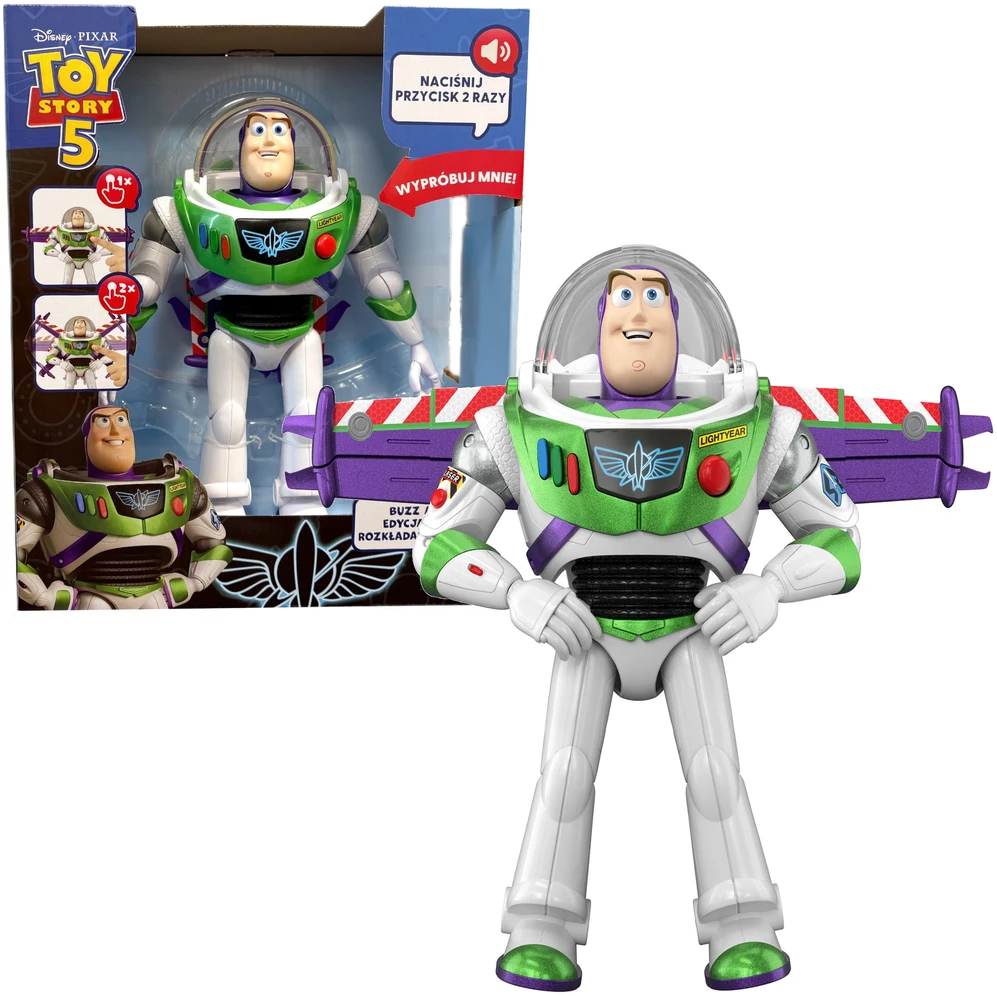 Mattel DISNEY TS5 Buzz Lightyear išskleidžiami sparnai JNP88 /2