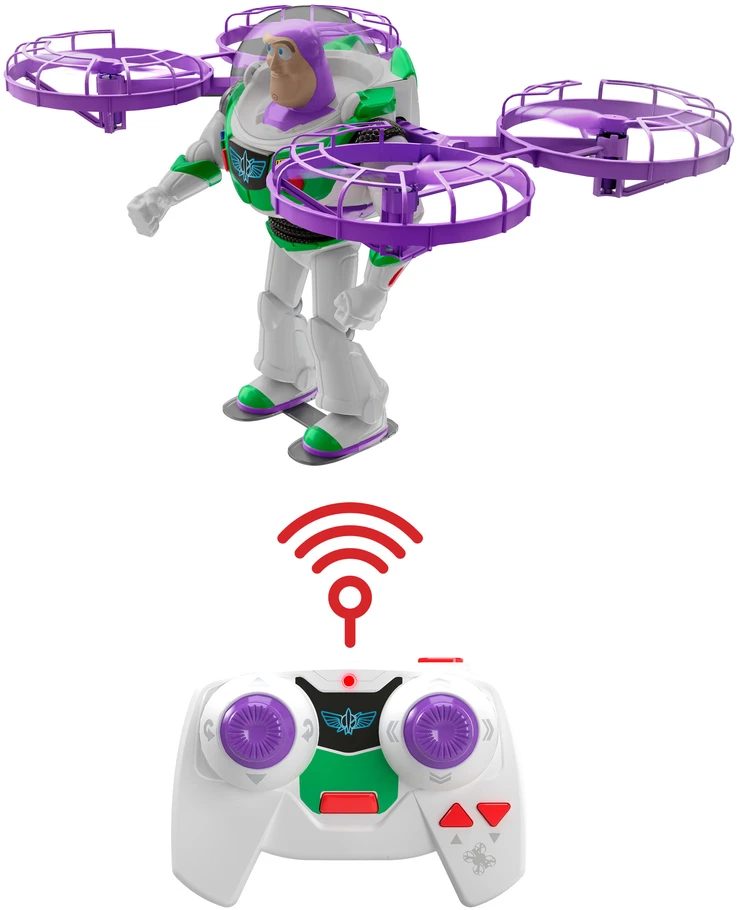 Mattel „Disney Toy Story 5“ skraidančio nuotolinio valdymo drono figūrėlė Buzz Lightyear Buzz Lightyear 18 cm