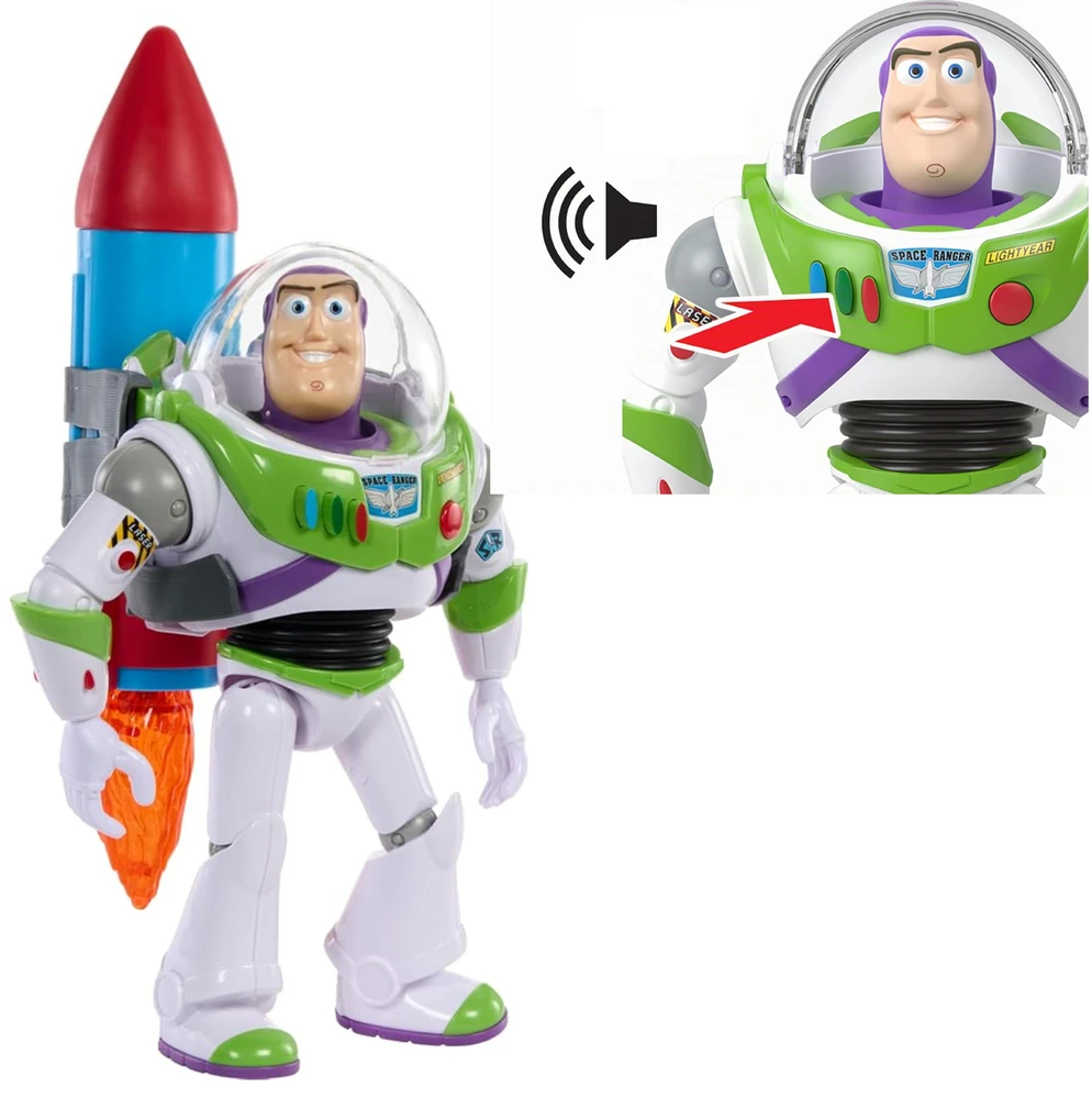 Disney Toy Story Interaktywna figurka Buzz Astral Lightyear su rakietą 27 cm EN