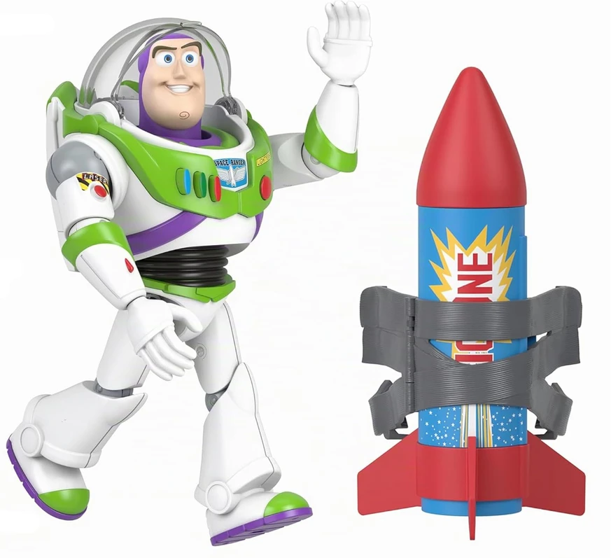 Disney Toy Story Interaktywna figurka Buzz Astral Lightyear su rakietą 27 cm EN