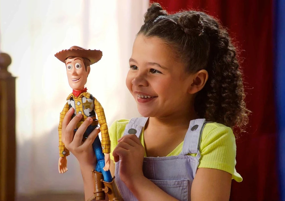 Mattel Disney Toy Story Interaktyvi minkšta figūrėlė Čiudas Vudis 31 cm EN