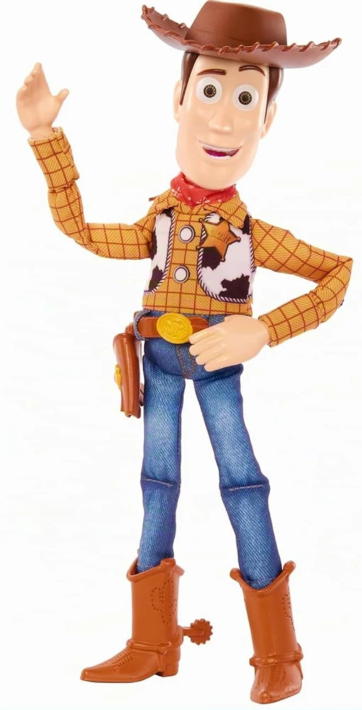 Mattel Disney Toy Story Interaktyvi minkšta figūrėlė Čiudas Vudis 31 cm EN