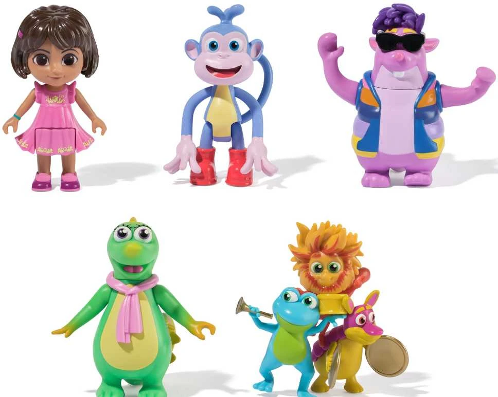 Spin Master DORA TYRINĖTOJĖS žaidimų rinkinys Dora figūrėlių dovanų rinkinys