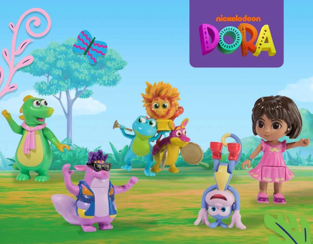 Spin Master DORA TYRINĖTOJĖS žaidimų rinkinys Dora figūrėlių dovanų rinkinys