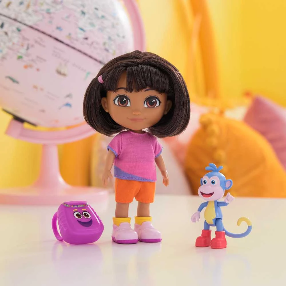 Spin Master DORA TYRINĖTOJĖ lėlė Kasdieninė paprasta Dora 15 cm