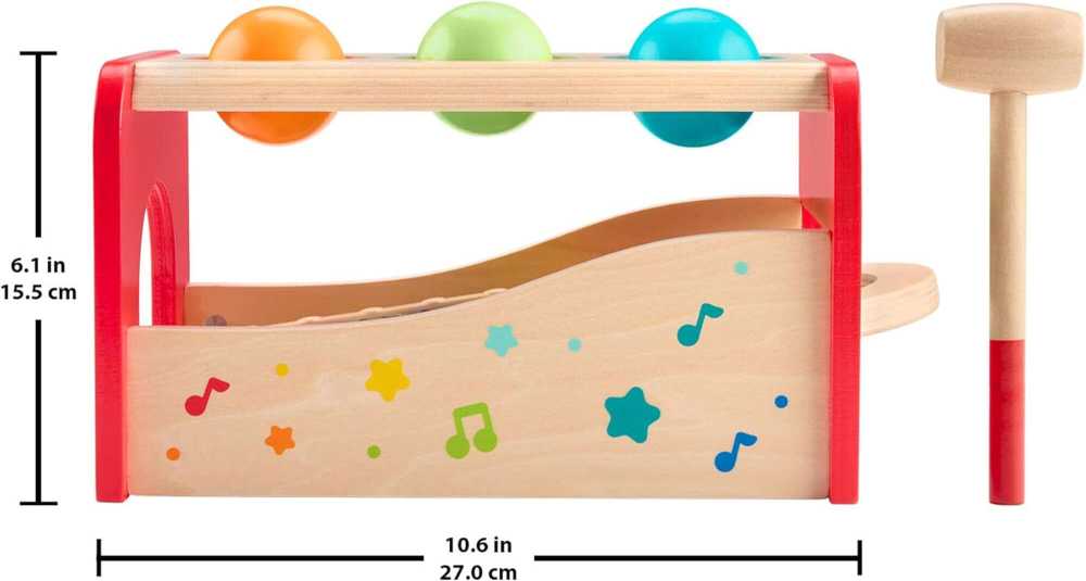 Fisher Price Mattel FP MEDIENOS CYMBAL PUNCH WOOD HXT88 WB1