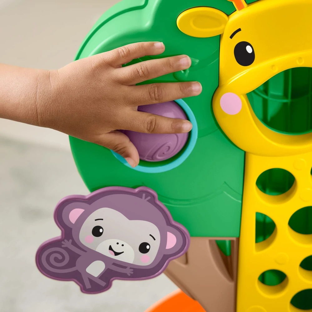 Mattel Medžio formos „Atsisėdus – atsistojus“ aktyvinantis žaidimų centras su kamuoliukais