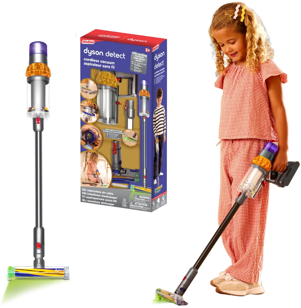 Dulkių siurblys Dyson Detect Pionowy Dla Dzieci Z Dźwiękiem I Światłem Bezprzewodowy Casdon