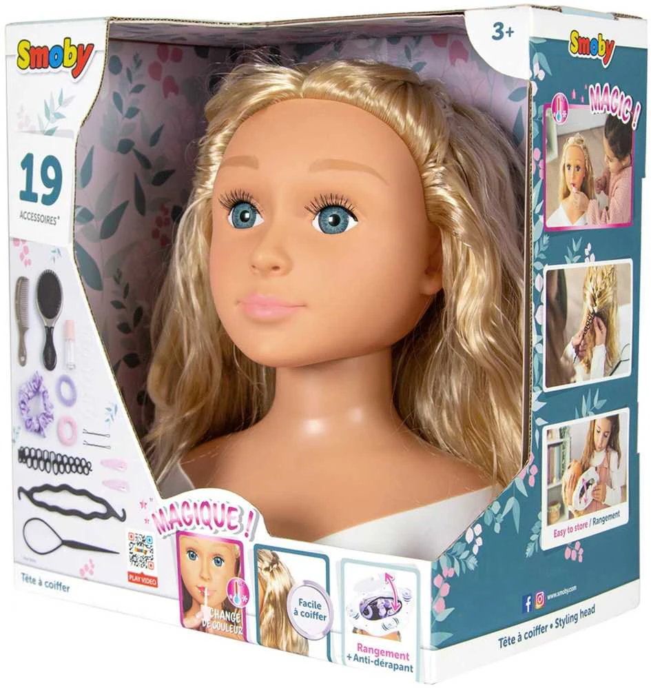 Smoby - My Beauty Skirtas šviesiems plaukams formavimo galvutė (7600320317)