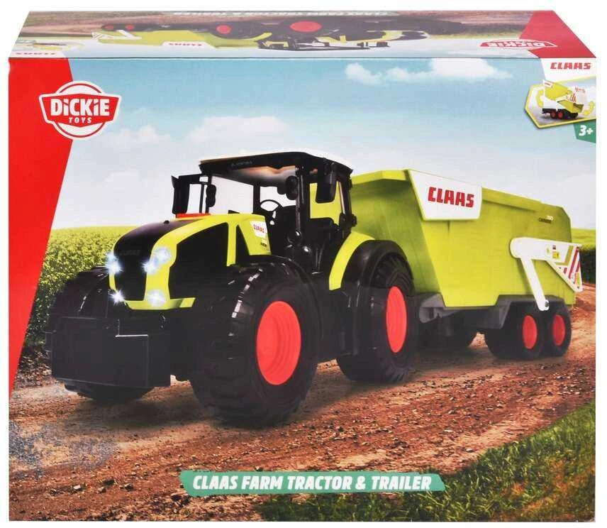 Dickie Didelė interaktyvi traktoriaus traktoriaus priekaba Claas light/sound 64 cm
