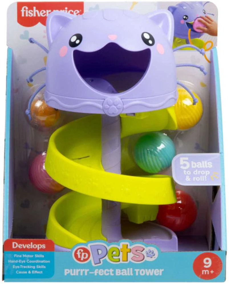 Mattel Fisher-Price Kitty Ball Tower – kačių bokštas ir kamuoliai