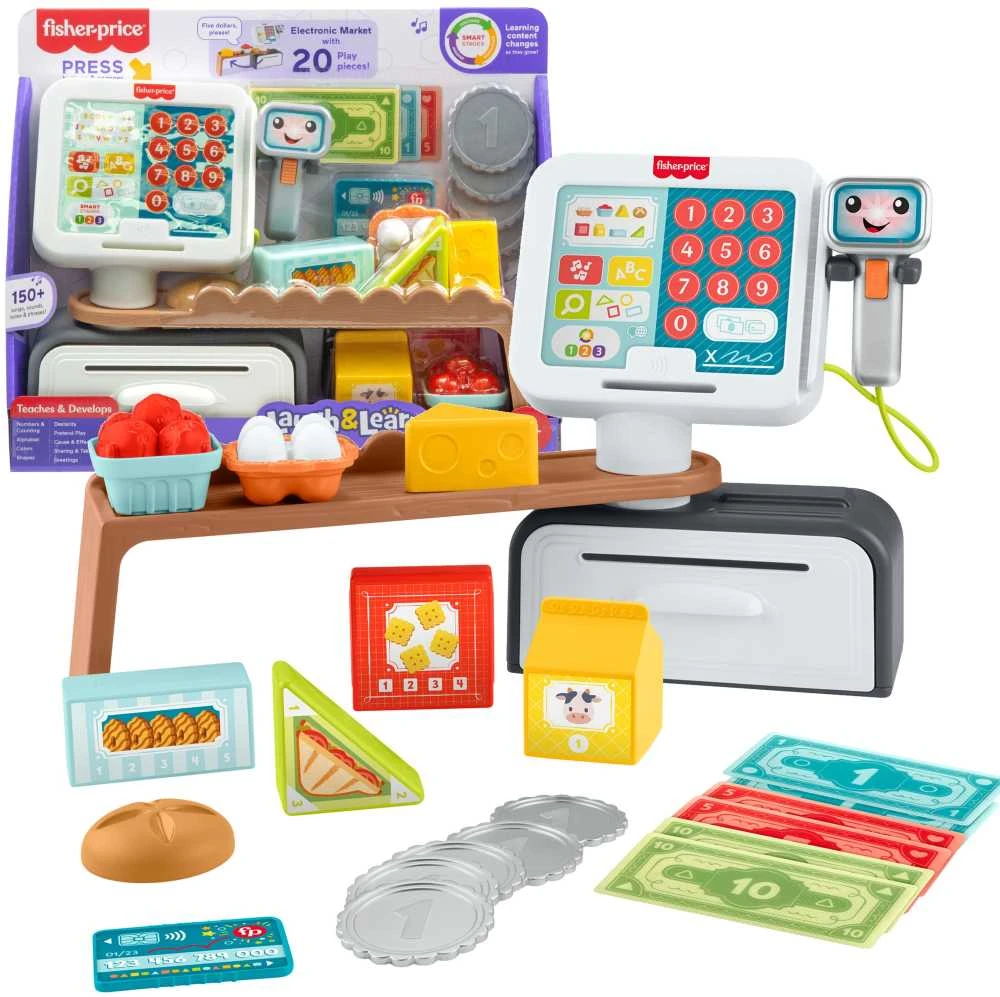 Interaktyvi Fisher Price parduotuvės kasa žaislas