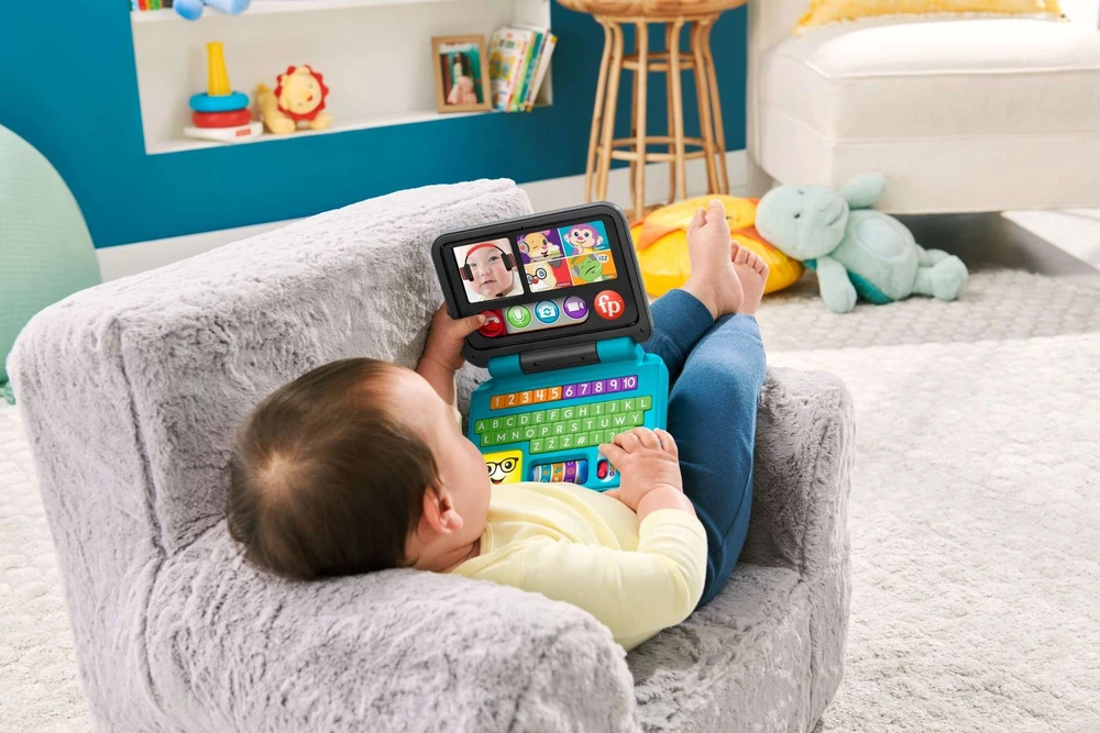 Fisher Price Interaktyvus žaislas "Laugh & Learn® Let's Connect™" nešiojamasis kompiuteris (lenkų k.)