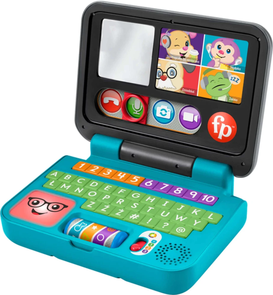 Fisher Price Interaktyvus žaislas "Laugh & Learn® Let's Connect™" nešiojamasis kompiuteris (lenkų k.)