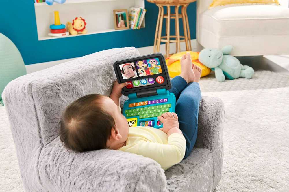Fisher Price Interaktyvus žaislas "Laugh & Learn® Let's Connect™" nešiojamasis kompiuteris (lenkų k.)