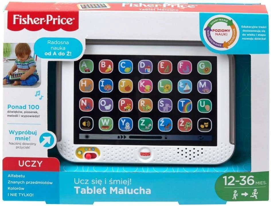 Fisher Price žaislinis planšetinis kompiuteris, lenkų k.