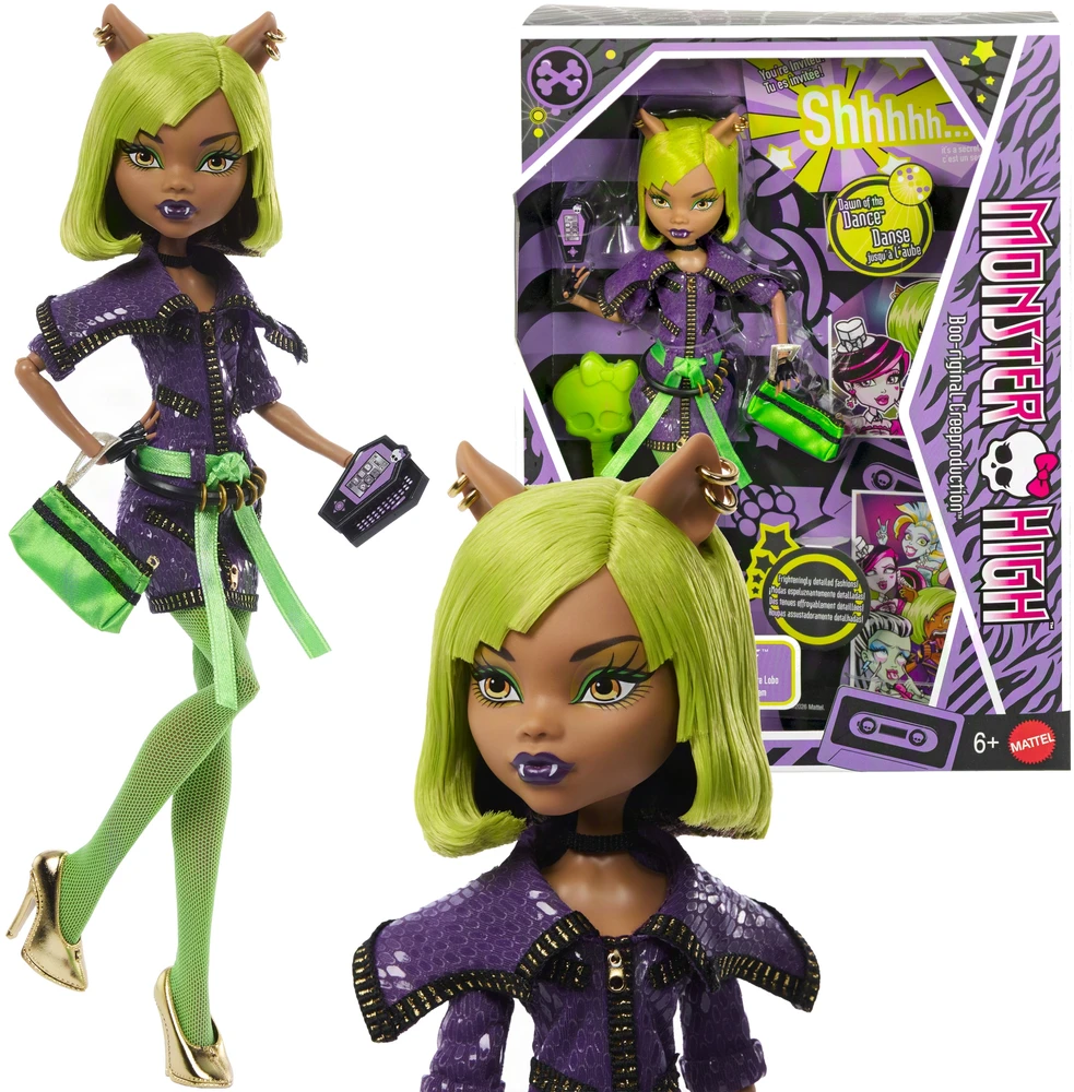Mattel Lėlė kolekcjonerska Reprodukcja Monster High Skullector Dawn of the Dance Clawdeen Wolf (JKM45)